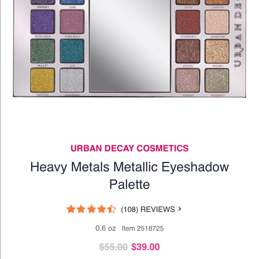 Urban Decay Heavy Metal Palette